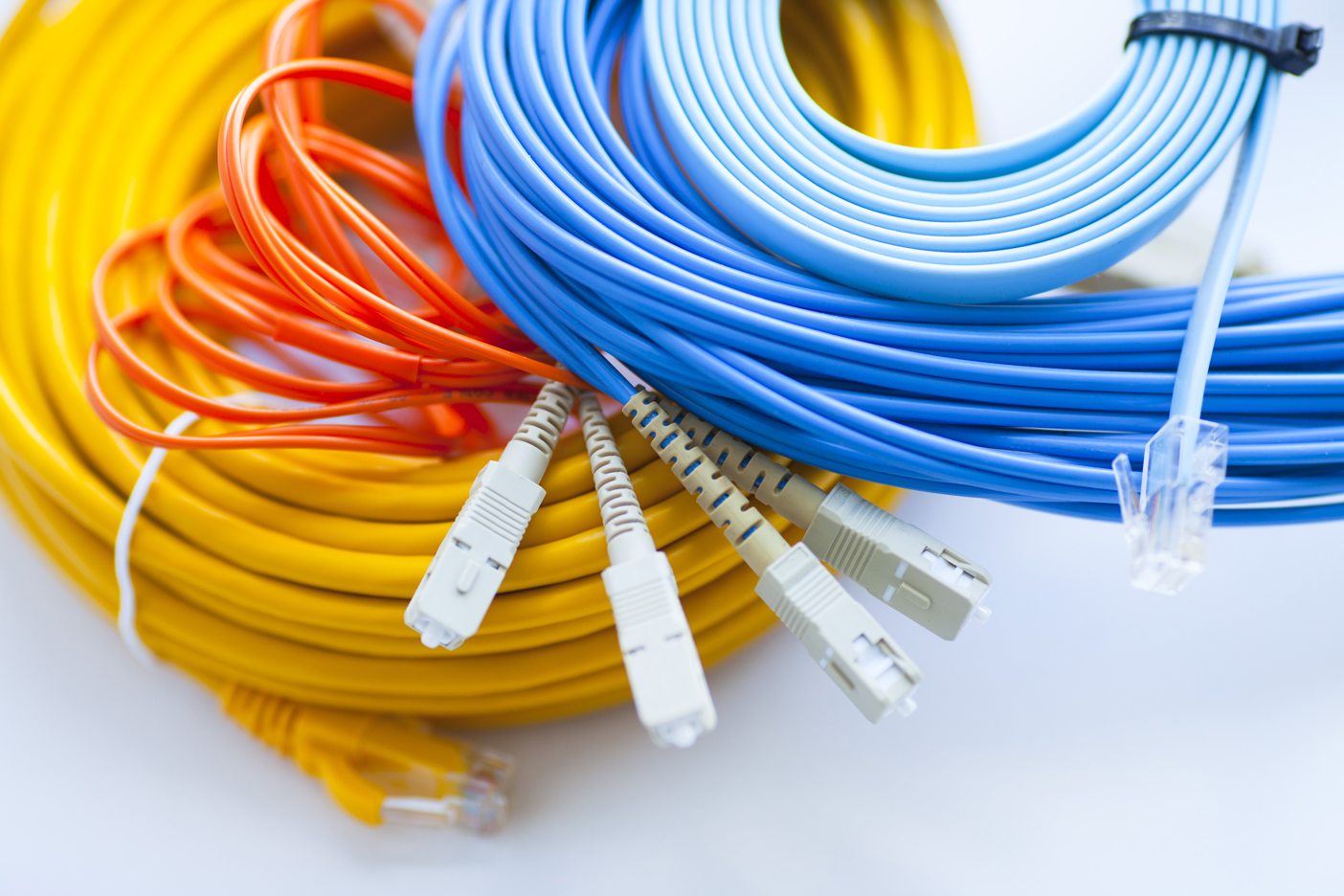 Types of Cabling in a Structured Cabling Environment